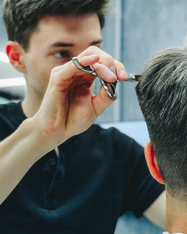 Haircut at the barbershop